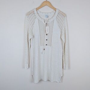 Sundance Crochet Swim Cover Medora Dress Linen Cotton NWT